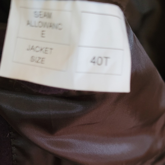 Giorgio Sappini Bergundy Red 100% Worsted Wool Suit Jacket - Picture 8 of 8